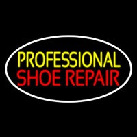 Yellow Professional Red Shoe Repair Enseigne Néon