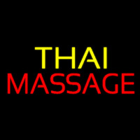 Yellow Thai Red Massage Enseigne Néon