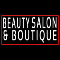 Beauty Salon And Boutique With Red Border Enseigne Néon