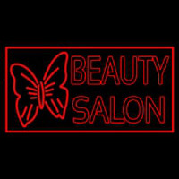 Beauty Salon With Butterfly Logo Enseigne Néon