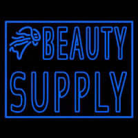 Double Stroke Blue Beauty Supply Enseigne Néon