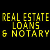 Real Estate Loans And Notary Enseigne Néon