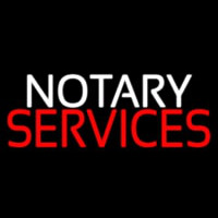 Notary Services Open Enseigne Néon